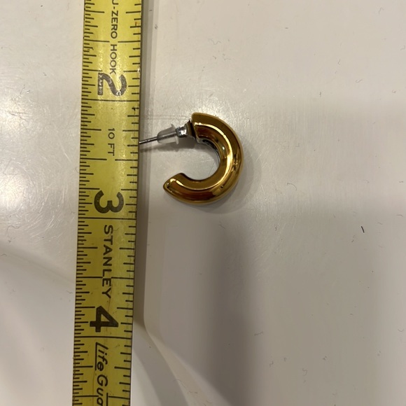 Earrings mixed metal posts - Picture 3 of 5